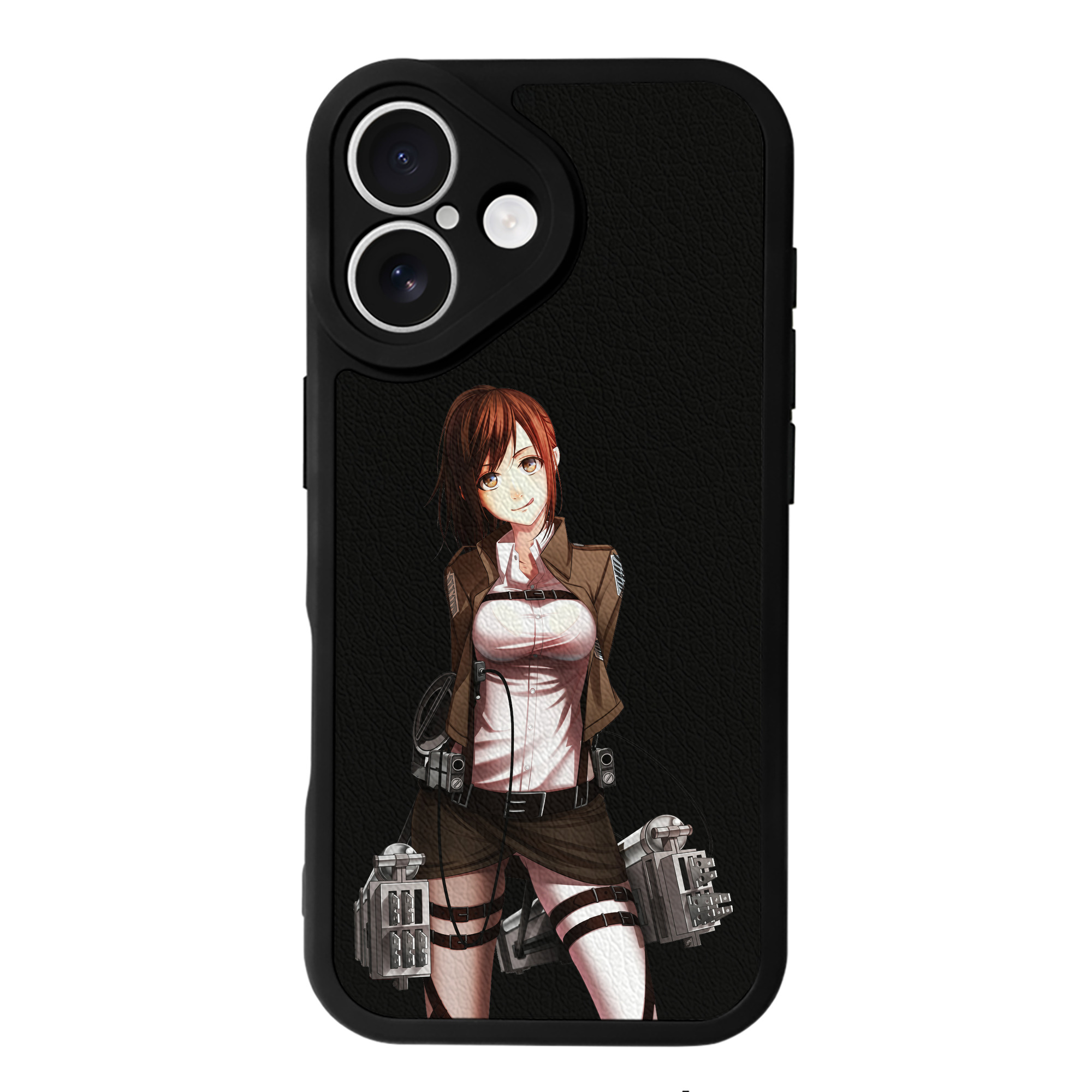 （画像用） 進撃の巨人 サシャ·ブラウス Attack on Titan Sasha Blaus 【iPhone 16シリーズ対応】シリコンスマホケース（レザー調） 材質：シリコン